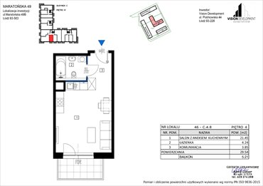 rzut mieszkanie na sprzedaż 30m2 mieszkanie Łódź, Retkinia, Maratońska 49C