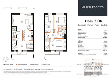 rzut dom na sprzedaż 94m2 dom Rogowo, Rogowo 65