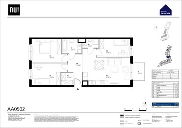 rzut mieszkanie na sprzedaż 41m2 mieszkanie Warszawa, Wola, Kolejowa