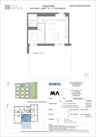 rzut mieszkanie na sprzedaż 42m2 mieszkanie Wrocław, Iwiny, ul. Franza Petera Schuberta