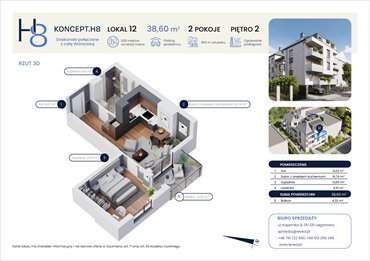 rzut mieszkanie na sprzedaż 39m2 mieszkanie Warszawa, Targówek, Hodowlana 8