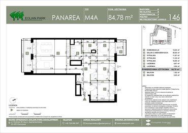 rzut mieszkanie na sprzedaż 85m2 mieszkanie Warszawa, Ursus, Ryżowa