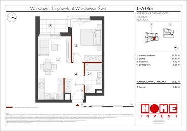 rzut mieszkanie na sprzedaż 39m2 mieszkanie Warszawa, Targówek, ul. Warszawski Świt
