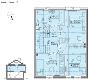 rzut dom na sprzedaż 92m2 dom Słomin, Piaseczyńska