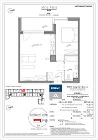 rzut mieszkanie na sprzedaż 42m2 mieszkanie Warszawa, Bemowo, Szeligowska