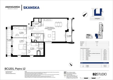 rzut mieszkanie na sprzedaż 98m2 mieszkanie Kraków, Prądnik Czerwony, Mogilska 126