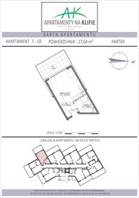 rzut mieszkanie na sprzedaż 28m2 mieszkanie Władysławowo, Żeromskiego 27