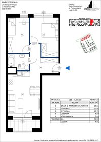 rzut mieszkanie na sprzedaż 57m2 mieszkanie Łódź, Retkinia, Maratońska 49C