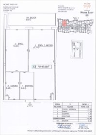 rzut mieszkanie na sprzedaż 48m2 mieszkanie Łódź, Polesie, Nowe Sady 85