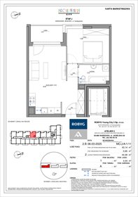 rzut mieszkanie na sprzedaż 43m2 mieszkanie Warszawa, Bemowo, Szeligowska