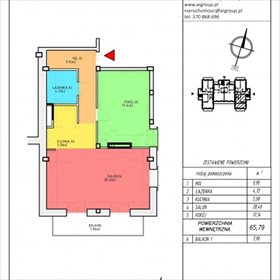 rzut mieszkanie na sprzedaż 66m2 mieszkanie Warszawa, Wilanów, Zawady, Ruczaj 117D-ZB