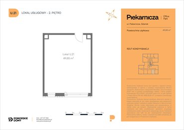 rzut mieszkanie na sprzedaż 50m2 mieszkanie Gdańsk, Morena, Piekarnicza 6