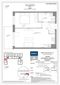 rzut mieszkanie na sprzedaż 42m2 mieszkanie Warszawa, Bemowo, Szeligowska
