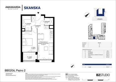 rzut mieszkanie na sprzedaż 43m2 mieszkanie Kraków, Prądnik Czerwony, Mogilska 126