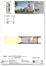 rzut mieszkanie na sprzedaż 40m2 mieszkanie Poznań, Komandoria, Świętego Michała 36