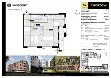 rzut mieszkanie na sprzedaż 102m2 mieszkanie Chorzów, 3 Maja 94'