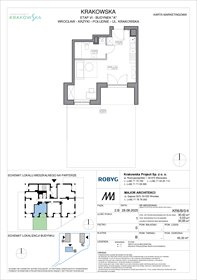 rzut mieszkanie na sprzedaż 30m2 mieszkanie Wrocław, Krzyki, Krakowska 112