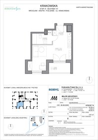 rzut mieszkanie na sprzedaż 30m2 mieszkanie Wrocław, Krzyki, Krakowska 112
