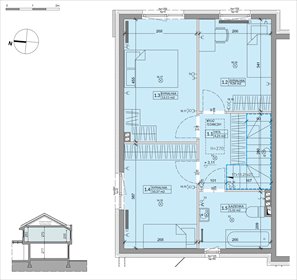 rzut dom na sprzedaż 81m2 dom Warszawa, Białołęka, Inna 4
