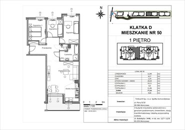 rzut mieszkanie na sprzedaż 77m2 mieszkanie Warszawa, Białołęka, Białołęcka 344