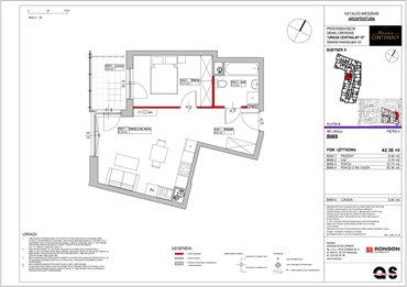rzut mieszkanie na sprzedaż 42m2 mieszkanie Warszawa, Ursus, ul. Gierdziejewskiego 23