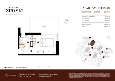 rzut mieszkanie na sprzedaż 25m2 mieszkanie Świeradów Zdrój, Senatoryjna/Szkolna