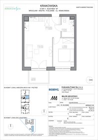 rzut mieszkanie na sprzedaż 41m2 mieszkanie Wrocław, Krzyki, Krakowska 112