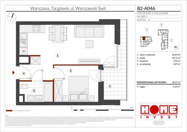 rzut mieszkanie na sprzedaż 41m2 mieszkanie Warszawa, Targówek, ul. Warszawski Świt 12