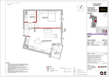 rzut mieszkanie na sprzedaż 49m2 mieszkanie Warszawa, Ursus, ul. Gierdziejewskiego 23