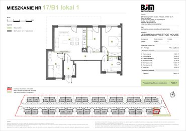 rzut mieszkanie na sprzedaż 70m2 mieszkanie Warszawa, Wawer, Jeziorowa