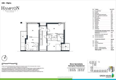 rzut mieszkanie na sprzedaż 188m2 mieszkanie Warszawa, Wilanów, Hlonda 11