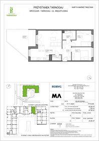 rzut mieszkanie na sprzedaż 66m2 mieszkanie Wrocław, Krzyki, Miedzyleska