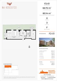 rzut mieszkanie na sprzedaż 67m2 mieszkanie Katowice, Słoneczna 1