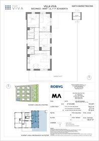 rzut mieszkanie na sprzedaż 76m2 mieszkanie Wrocław, Iwiny, ul. Franza Petera Schuberta