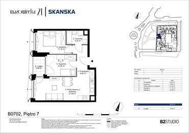 rzut mieszkanie na sprzedaż 54m2 mieszkanie Kraków, Krowodrza, ul. Mazowiecka 21
