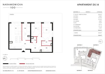 rzut mieszkanie na sprzedaż 82m2 mieszkanie Poznań, Winogrady, Naramowicka 100