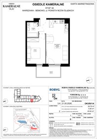 rzut mieszkanie na sprzedaż 40m2 mieszkanie Warszawa, Powstańców Śląskich