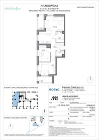 rzut mieszkanie na sprzedaż 64m2 mieszkanie Wrocław, Krzyki, Krakowska 112