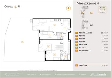 rzut mieszkanie na sprzedaż 96m2 mieszkanie Kraków, Rzemieślnicza 22-24