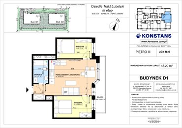 rzut mieszkanie na sprzedaż 48m2 mieszkanie Warszawa, Wawer, Trakt Lubelski 181 C i 181 D
