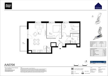 rzut mieszkanie na sprzedaż 62m2 mieszkanie Warszawa, Wola, Kolejowa