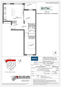 rzut mieszkanie na sprzedaż 62m2 mieszkanie Warszawa, Mokotów, Antoniewska 3B