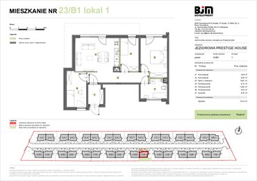 rzut mieszkanie na sprzedaż 70m2 mieszkanie Warszawa, Wawer, Jeziorowa