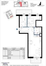 rzut mieszkanie na sprzedaż 65m2 mieszkanie Łódź, Retkinia, Maratońska 49C