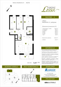 rzut mieszkanie na sprzedaż 80m2 mieszkanie Wrocław, ul. Pawła Eluarda 61-79