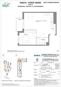 rzut mieszkanie na sprzedaż 49m2 mieszkanie Warszawa, Włochy, Łopuszańska 28