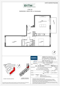 rzut mieszkanie na sprzedaż 65m2 mieszkanie Warszawa, Mokotów, Antoniewska 3B