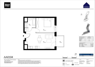 rzut mieszkanie na sprzedaż 64m2 mieszkanie Warszawa, Wola, Kolejowa