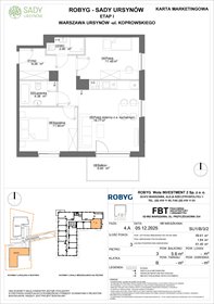 rzut mieszkanie na sprzedaż 59m2 mieszkanie Warszawa, Koprowskiego