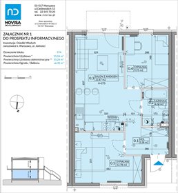 rzut mieszkanie na sprzedaż 55m2 mieszkanie Janczewice, Jedności